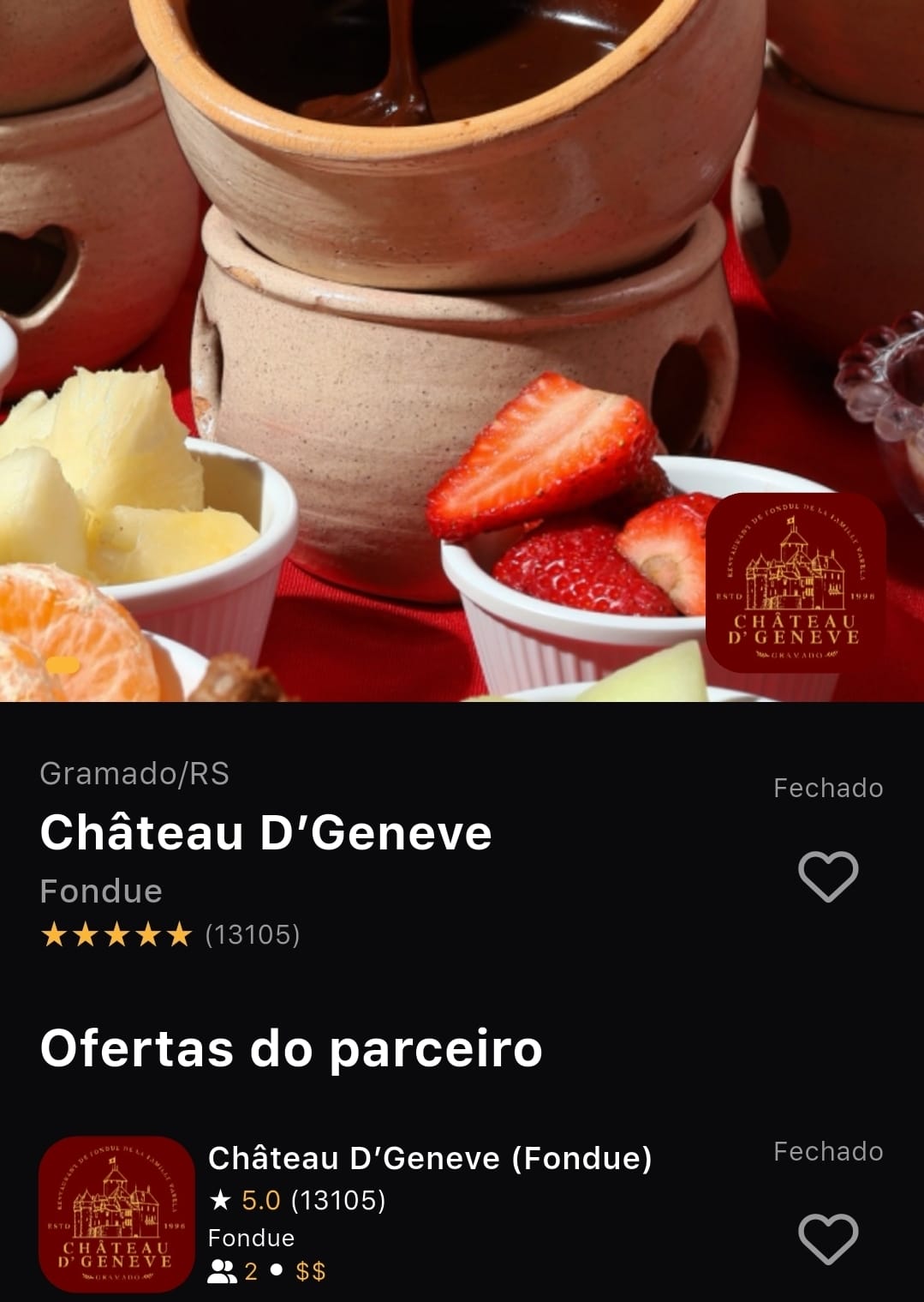 Château D'Geneve - o "1º Fondue de Gramado". Onde comer fondue em Gramado com Prime Gourmet