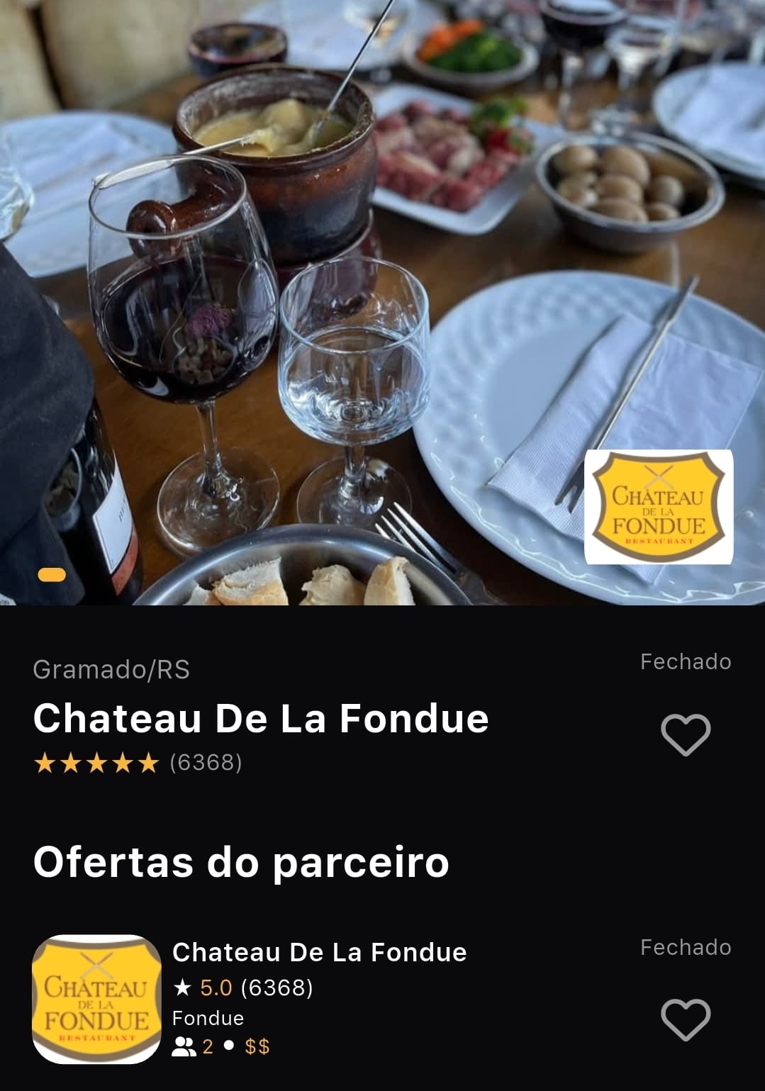 Chateau de La Fondue - o "1º Fondue de Gramado". Onde comer fondue em Gramado com Prime Gourmet