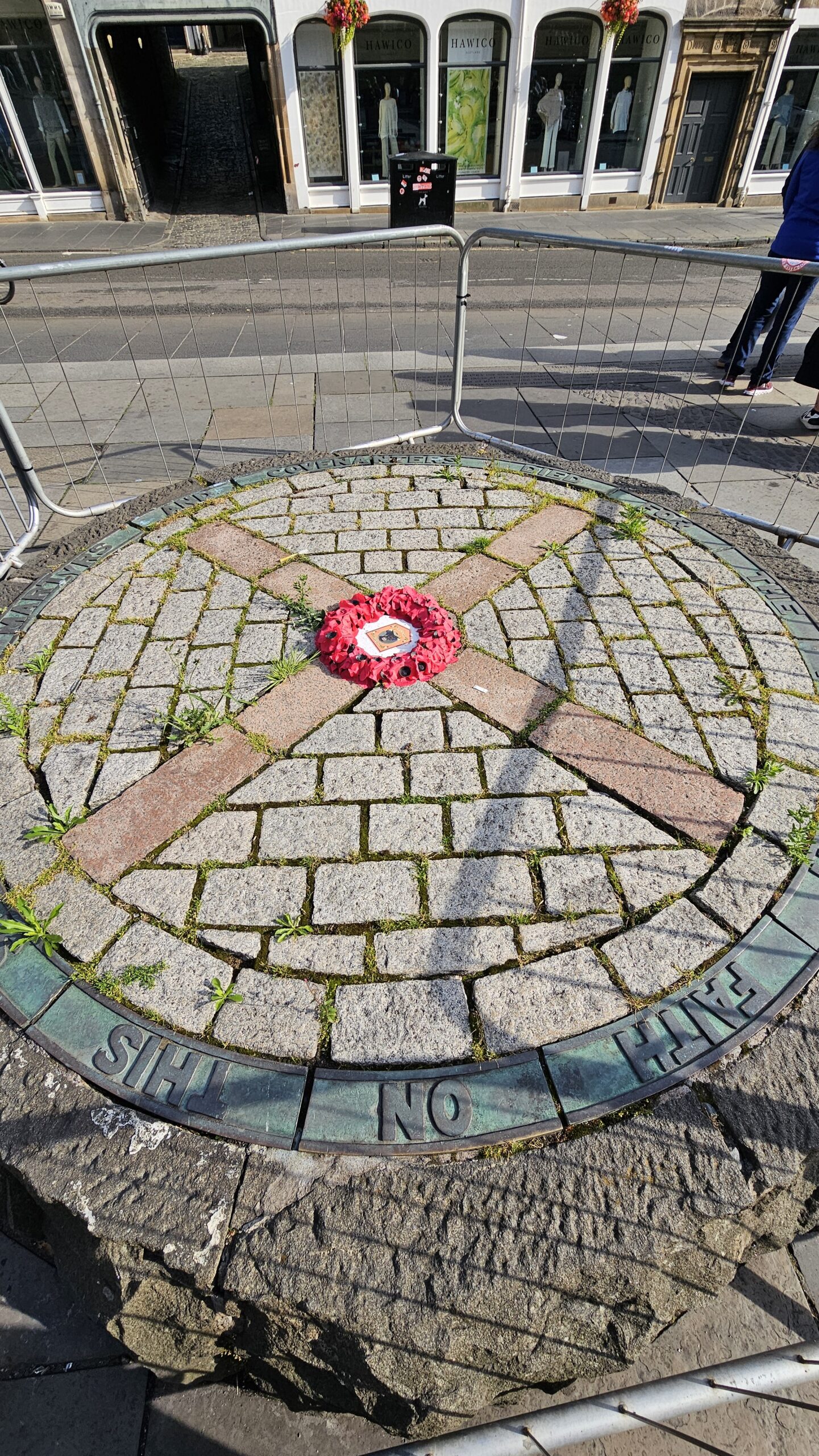 Monumento aos Covenanters no Grassmarket em Edimburgo, em memória aos mortos no "The Killing Time" no século XVII.