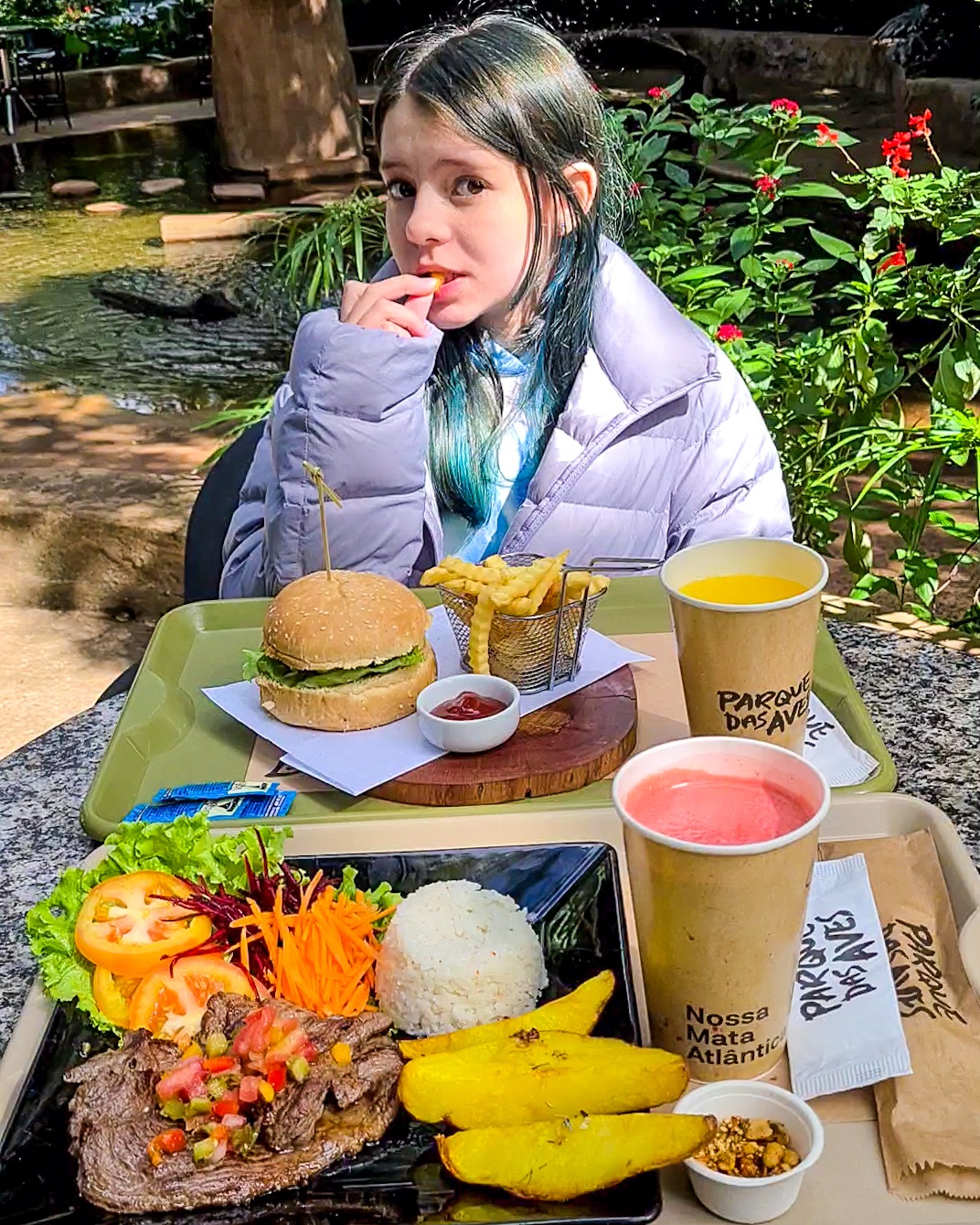 Parque das Aves onde comer em Foz do Iguaçu