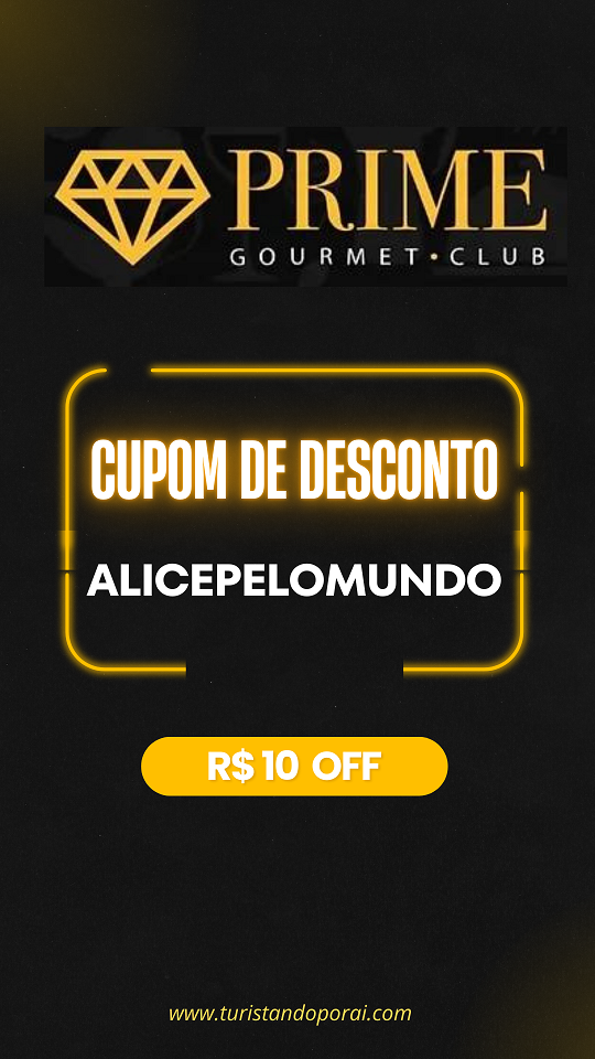 cupom de desconto prime gourmet alicepelomundo
