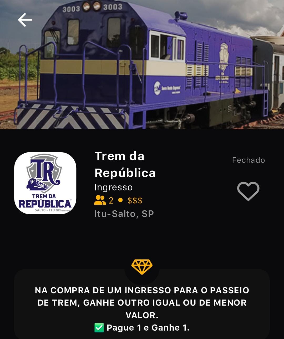 Prime Gourmet em Campinas e Holambra. Trem da República Itu-Salto com desconto.